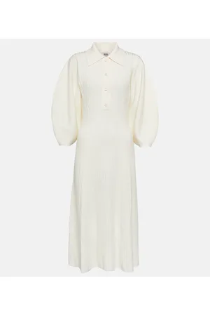 Chloé ChloÃ© Ribbed-knit wool midi dress