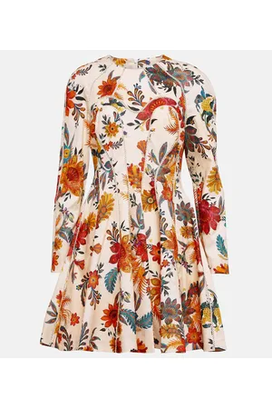 ZIMMERMANN Ginger floral linen minidress