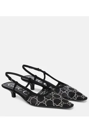 Gucci Demi embellished slingback pumps