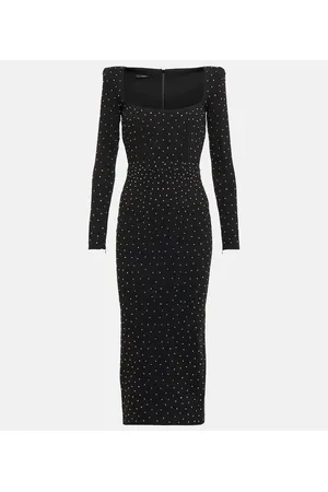 ALEX PERRY Tiernan embellished crÃªpe midi dress