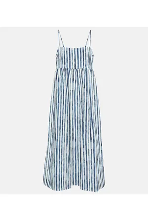 Vince Striped midi dress