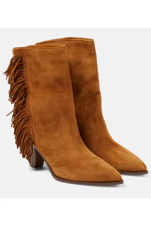 Aquazzura Marfa fringed suede ankle boots
