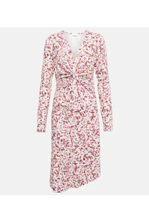 Marant Etoile Jadiya printed jersey midi dress