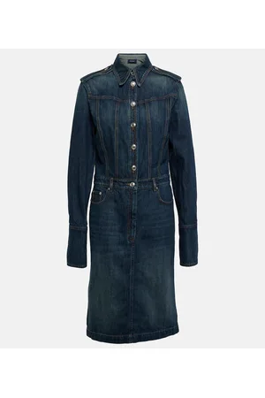 Sportmax Denim midi dress