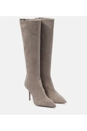 Aquazzura Saint HonorÃ© 85 suede boots
