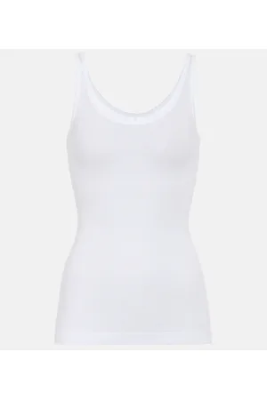 Vince Cotton-blend tank top