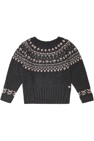 Tartine Et Chocolat Jacquard virgin wool sweater