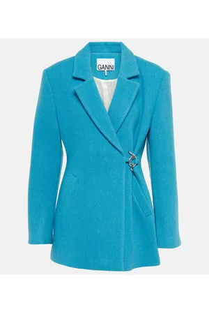 Ganni Wool-blend blazer