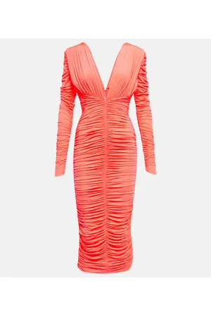 ALEX PERRY Marin ruched midi dress