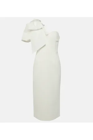 Rebecca Vallance Bridal Bon Ami bow-detail midi dress