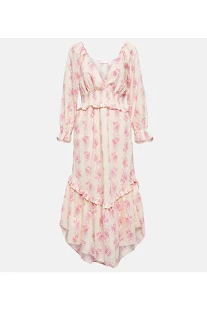 LOVESHACKFANCY Firefly floral cotton midi dress