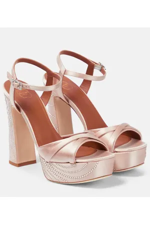 MALONE SOULIERS Keaton embellished satin sandals