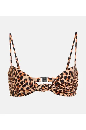JOHANNA ORTIZ Leopard-print bikini top