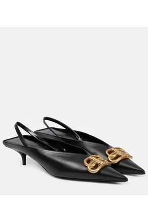 Balenciaga Square Knife BB slingback mules