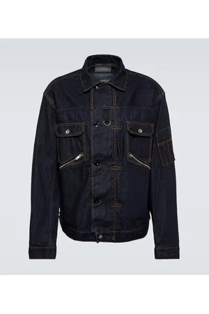 SACAI Asymmetric denim jacket