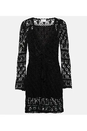 ANNA KOSTUROVA Bianca crochet cotton minidress