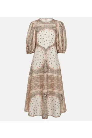 ZIMMERMANN Day bandana linen midi dress