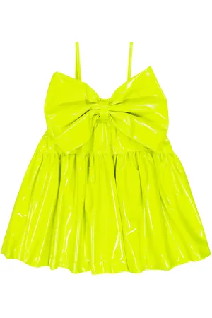 CAROLINE BOSMANS Tiered patent dress