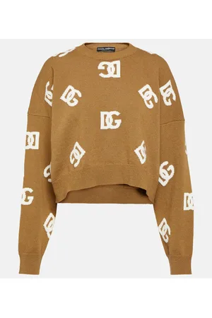Dolce & Gabbana DG cropped wool sweater