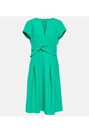 Oscar de la Renta Wool-blend midi dress