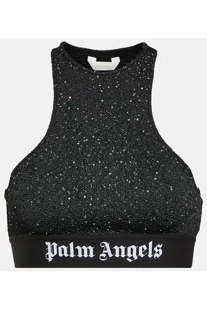 Palm Angels Printed logo bra top