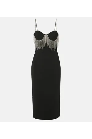 Rebecca Vallance Estelle embellished crÃªpe midi dress