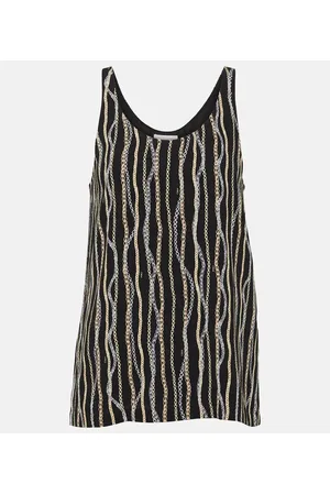 Chloé ChloÃ© Printed silk tank top