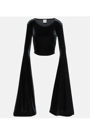 Vetements Velvet crop top