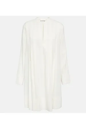 Vince Trapeze linen-blend minidress