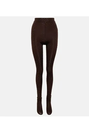 ALEX PERRY Rane embellished jersey tights
