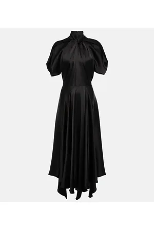 Stella McCartney Draped satin midi dress