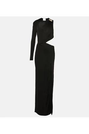 GALVAN Cutout one-shoulder gown