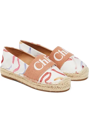 Chloé ChloÃ© Kids Woody logo espadrilles