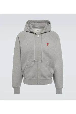 Ami Ami De CÅur cotton jersey zip-up hoodie