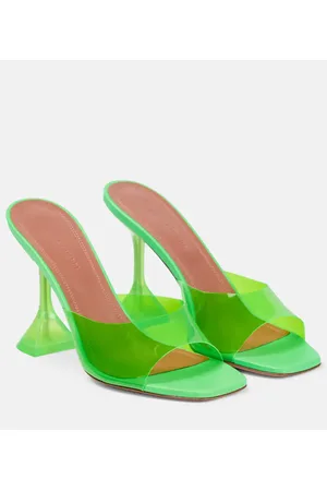 Amina Muaddi Lupita PVC mules
