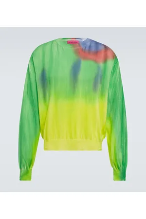 THE ELDER STATESMAN Dreamscape cotton-blend sweater
