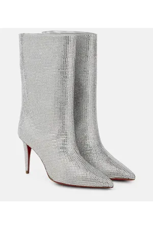 Christian Louboutin Astrilarge Strass suede ankle boots