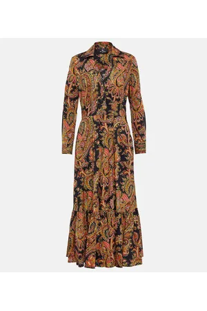 Etro Paisley cotton midi dress