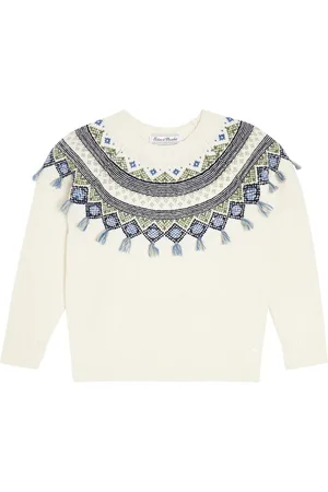 Tartine Et Chocolat Jacquard wool-blend sweater