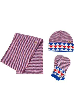 Bobo Choses Logo beanie, scarf, and mittens set