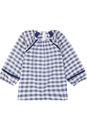 Tartine Et Chocolat Checked cotton blouse