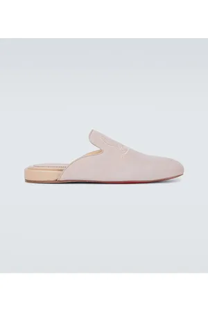 Christian Louboutin Navy Coolito Flat mules
