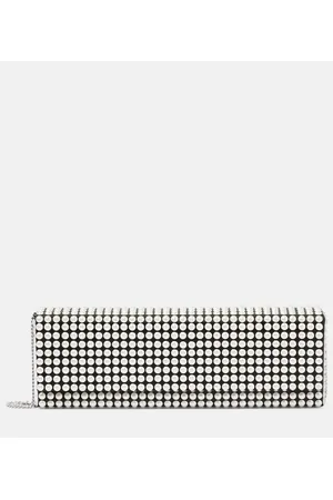 Amina Muaddi Amini Paloma embellished clutch