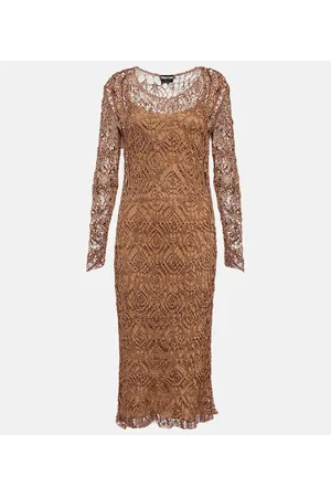 Tom Ford Layered knit midi dress