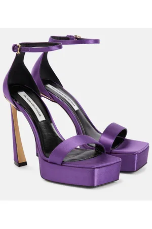 Victoria Beckham Satin platform sandals