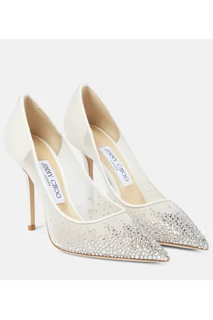 Jimmy Choo Love 100 crystal-embellished pumps