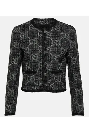 Gucci GG single-breasted wool-blend tweed jacket