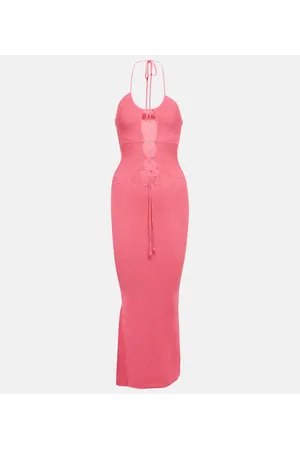 Bananhot Havana cutout ribbed-knit beach dress