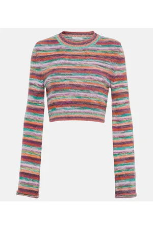 Chloé ChloÃ© Striped wool and cashmere top
