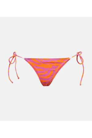 Reina Olga Miami zebra-print bikini bottoms